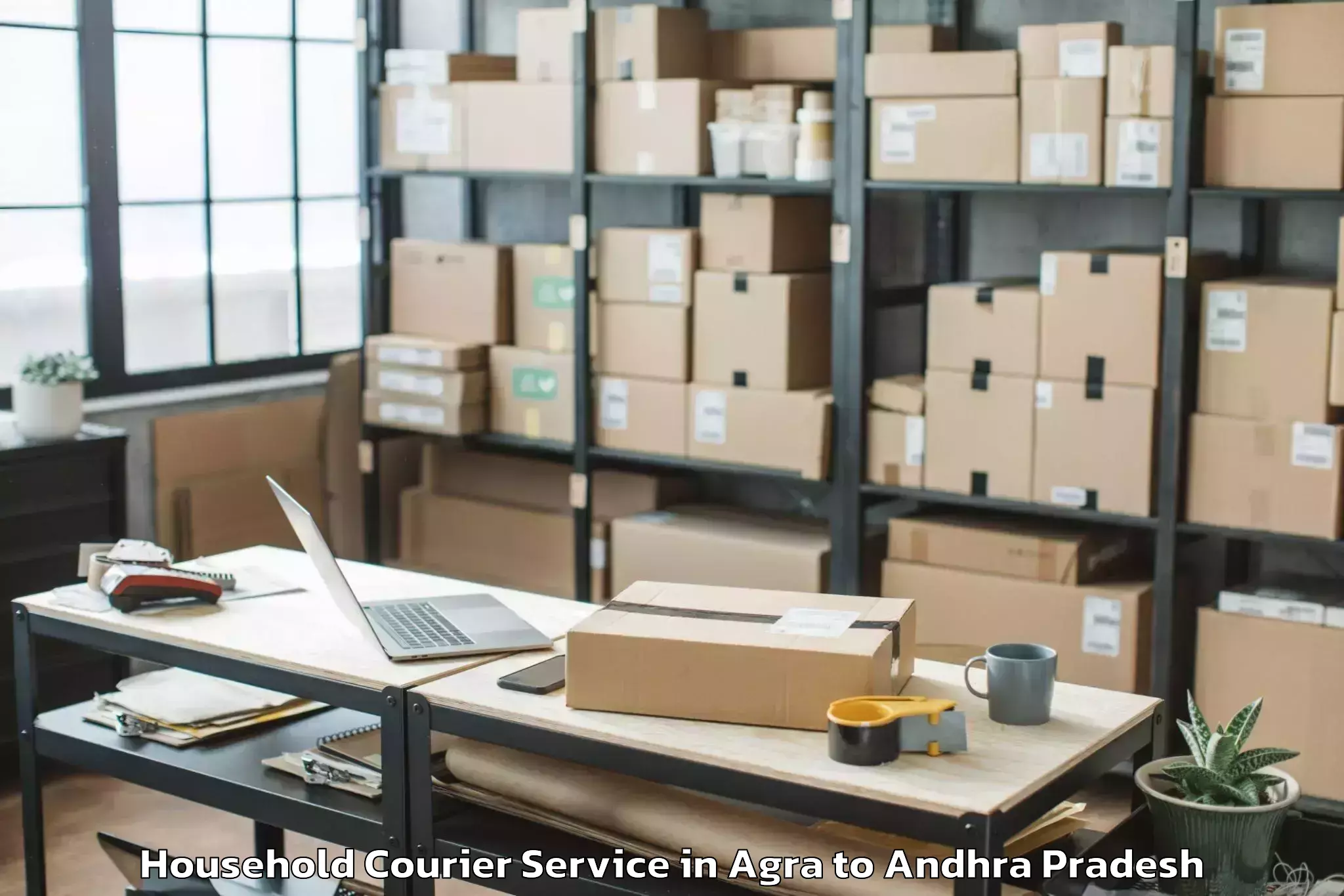 Professional Agra to Mamidikududru Household Courier